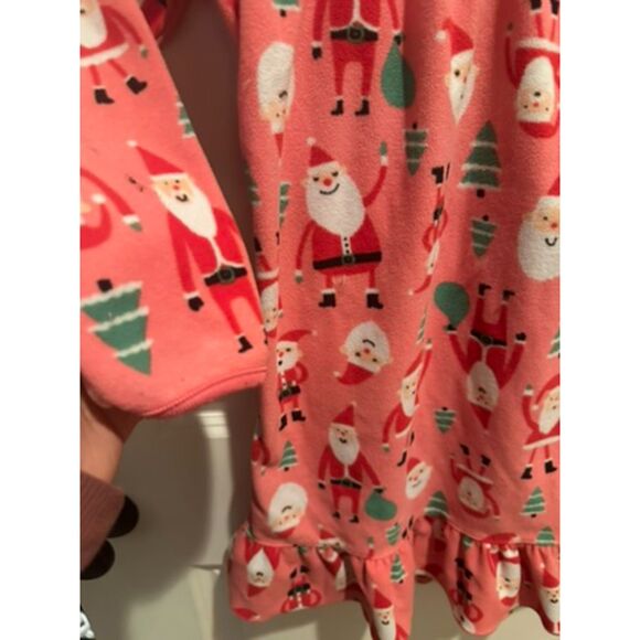 Carter's Girl Christmas Santa Clause Fleece Nightgown Size 6-7 - Picture 5 of 8